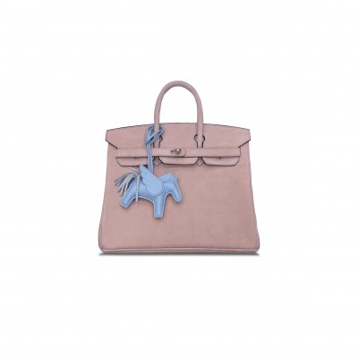 HERMÈS BIRKIN 25 CHAMOIS NUDE PINK GOLD BUCKLE H028369CC92 (25*20*13cm)